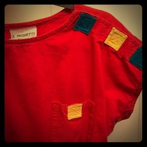 A paquette vintage red jumpsuit
